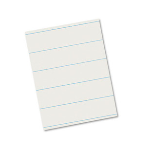 Ruled Newsprint Paper, 3/8" Short Rule, 8.5 X 11, 500/pack