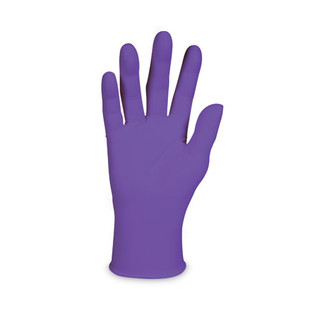 Purple Nitrile Exam Gloves, 242 Mm Length, Small, Purple, 100/box