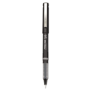 Precise V5 Roller Ball Pen, Stick, Extra-fine 0.5 Mm, Black Ink, Black Barrel, Dozen