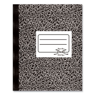 Composition Book, Medium/college Rule, Black Marble Cover, 11 X 8.38, 80 Sheets