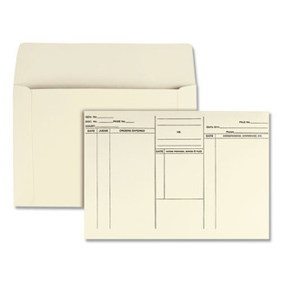 Attorney's Envelope/transport Case File, Cheese Blade Flap, Fold Flap Closure, 10 X 14.75, Cameo Buff, 100/box