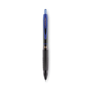 307 Gel Pen, Retractable, Micro 0.5 Mm, Blue Ink, Black Barrel, Dozen