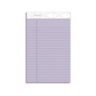 Prism + Colored Writing Pads, Narrow Rule, 50 Pastel Orchid 5 X 8 Sheets, 12/pack