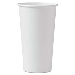 Polycoated Hot Paper Cups, 20 Oz, White, 600/carton