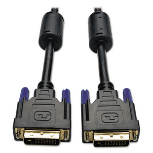 Dvi Dual Link Cable, Digital Tmds Monitor Cable, Dvi-d (m/m), 6 Ft., Black