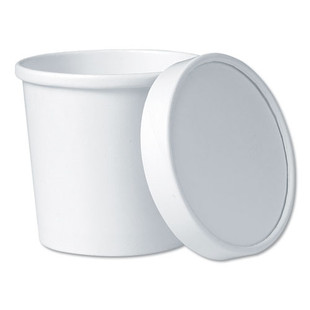 Flexstyle Food Lid Container, 12.1 Oz, 3.6" Diameter, White, 250/carton