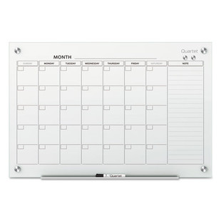 Infinity Magnetic Glass Calendar Board, Monthly Planning/scheduling, 48" X 36", White Surface Infinity Magnetic Glass Calendar Board, Monthly Planning/scheduling, 48" X 36", White Surface