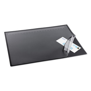 Lift-top Pad Desktop Organizer, With Clear Overlay, 31 X 20, Black