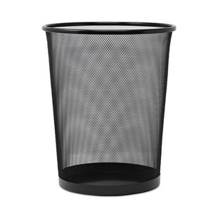 Mesh Wastebasket, 18 Qt, Black