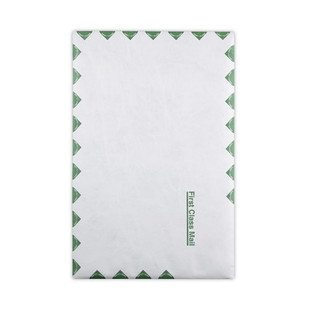 First Class Catalog Mailers, Dupont Tyvek, #15, Square Flap, Redi-strip Closure, 10 X 15, White, 100/box