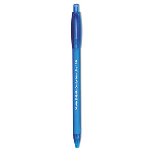 Comfortmate Ultra Ballpoint Pen, Retractable, Medium 1 Mm, Blue Ink, Blue Barrel, Dozen