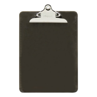 Plastic Clipboard With High Capacity Clip, 1.25" Clip Capacity, Holds 8.5 X 11 Sheets, Translucent Black