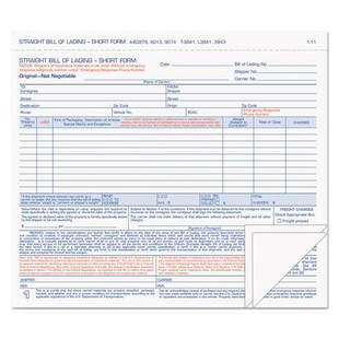 Hazardous Material Short Form, Three-part Carbonless, 7 X 8.5, 1/page, 50 Forms