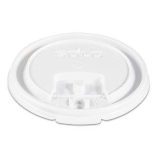 Lift Back And Lock Tab Cup Lids, Fits 8 Oz Cups, White, 100/sleeve, 10 Sleeves/carton