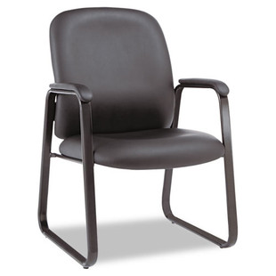 Alera Genaro Series High-back Guest Chair, 24.60" X 24.80" X 36.61", Black