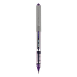 Vision Roller Ball Pen, Stick, Fine 0.7 Mm, Majestic Purple Ink, Gray Barrel, Dozen