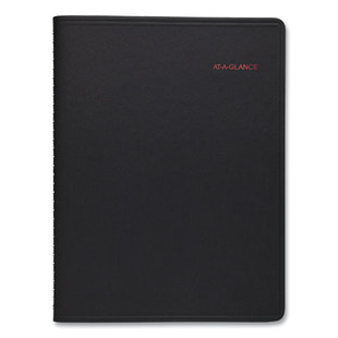 800 Range Weekly/monthly Appointment Book, 11 X 8.25, Black Cover, 12-month (jan To Dec): 2025