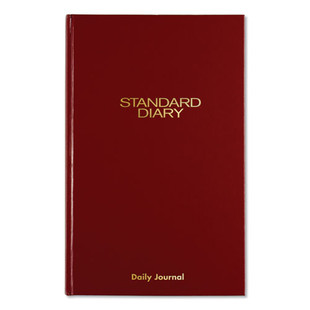 Standard Diary Daily Journal, 2024 Edition, Wide/legal Rule, Red Cover, (210) 12 X 7.75 Sheets