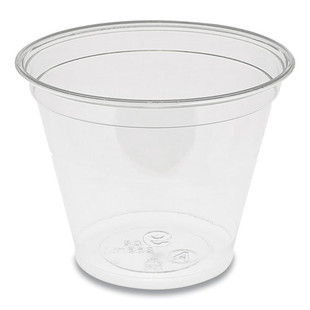 Earthchoice Recycled Clear Plastic Cold Cups, 9 Oz, Clear, 975/carton