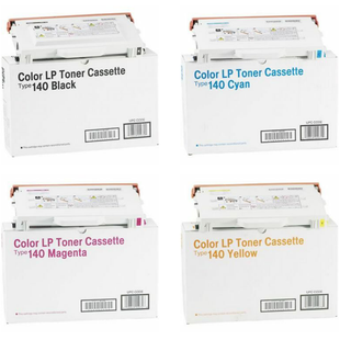 Ricoh Type 140 Set | 402070 402071 402072 402073 | Original Ricoh Laser Toner Cartridges – Black, Cyan, Magenta, Yellow