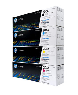 HP 206A SET | W2110A W2111A W2112A W2113A | Original HP LaserJet Toner Cartridges - Black, Cyan, Magenta, Yellow