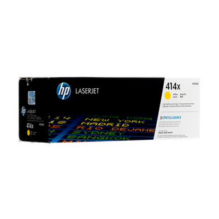 Original HP 414X Yellow W2022X High-Yield LaserJet Toner Cartridge