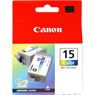 8191A003 | Canon BCI-15 | Original Canon Ink Cartridge Twin Pack - Tri-Color