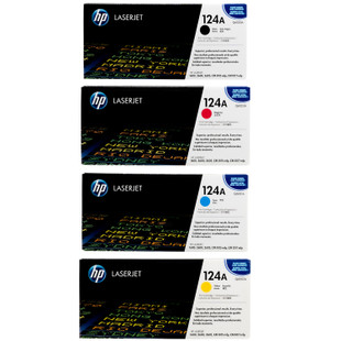 HP124A SET | Q6000A Q6001A Q6002A Q6003A | Original HP Toner Cartridge - Black, Cyan, Yellow, Magenta