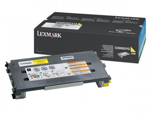 Original Lexmark C500S2YG C500n Yellow Toner Cartridge