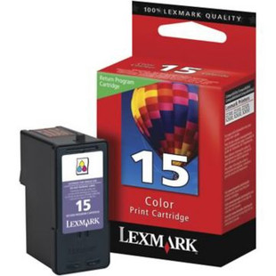 Original Lexmark #15 18C2110 Return Program Standard-Yield Inkjet Cartridge  Tri-Color