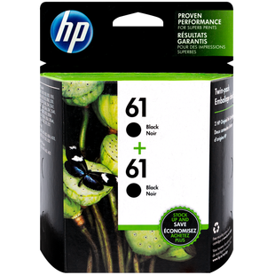 CZ073FN | HP 61 | Original HP Dual Pack Ink Cartridges – Black