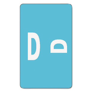 Alphaz Color-coded Second Letter Alphabetical Labels, D, 1 X 1.63, Light Blue, 10/sheet, 10 Sheets/pack