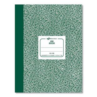 Composition Lab Notebook, Quadrille Rule, Green Cover, 10.13 X 7.88, 60 Sheets