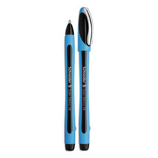 Slider Memo Xb Ballpoint Pen, Stick, Extra-bold 1.4 Mm, Black Ink, Blue/black Barrel, 10/box