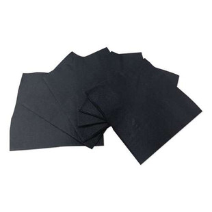 Cocktail Napkins, 1-ply, 9w X 4.5d, Black, 4,000/carton