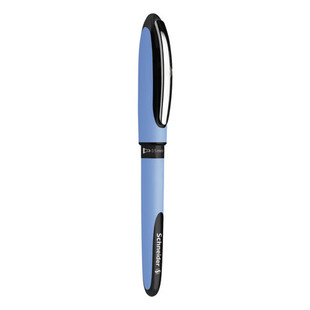 One Hybrid Gel Pen, Stick, Fine 0.5 Mm, Black Ink, Blue Barrel, 10/box