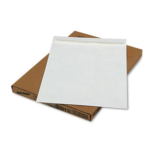 Catalog Mailers Made Of Dupont Tyvek, Square Flap,self-adhesive Closure, 13 X 19, White, 25/box