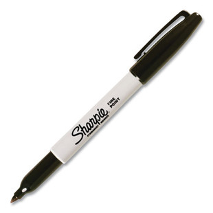 Fine Tip Permanent Marker, Black