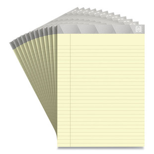 Notepads, Wide/legal Rule, 50 Canary-yellow 8.5 X 11.75 Sheets, 12/pack