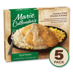 Country Fried Chicken And Gravy, 13.1 Oz Bowl, 5/pack, Delivered In 1-4 Business Days