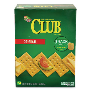 Original Club Crackers Snack Stacks, 50 Oz Box, Delivered In 1-4 Business Days