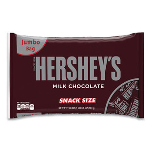 Snack Size Bars, Milk Chocolate, 19.8 Oz Bag, Delivered In 1-4 Business Days