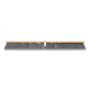 Polypropylene Push Broom Head, Gray Bristles, 36" Brush