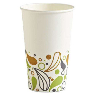 Deerfield Printed Paper Hot Cups, 16 Oz, 50 Cups/sleeve, 20 Sleeves/carton