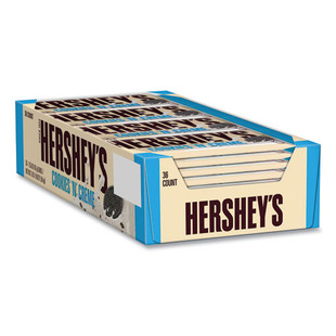 Cookies 'n' Creme Candy Bar, 1.55 Oz Bar, 36 Bars/carton, Delivered In 1-4 Business Days