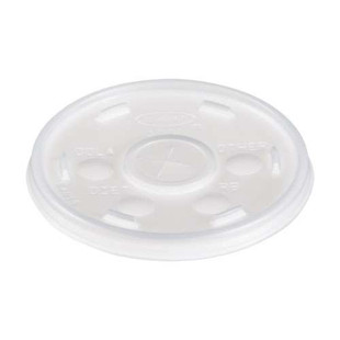 Plastic Cold Cup Lids, Fits 10 Oz Cups, Translucent, 100 Pack, 10 Packs/carton