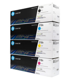 HP 218X SET | W2180X, W2181X, W2182X, W2183X | Original HP High-Yield Toner Cartridges - Black, Cyan, Yellow, Magenta HP 218X SET | W2180X, W2181X, W2182X, W2183X | Original HP High-Yield Toner Cartridges - Black, Cyan, Yellow, Magenta