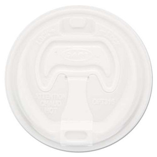 Optima Reclosable Lid, Fits 12 Oz To 24 Oz Foam Cups, White, 100/pack
