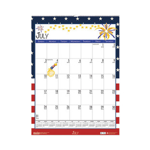 Recycled Seasonal Wall Calendar, Illustrated Seasons Artwork, 12 X 16.5, 12-month (july To June): 2023 To 2024