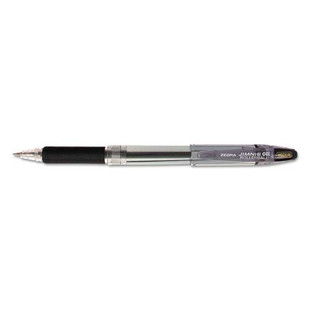 Jimnie Gel Pen, Stick, Medium 0.7 Mm, Black Ink, Smoke Barrel, 12/pack